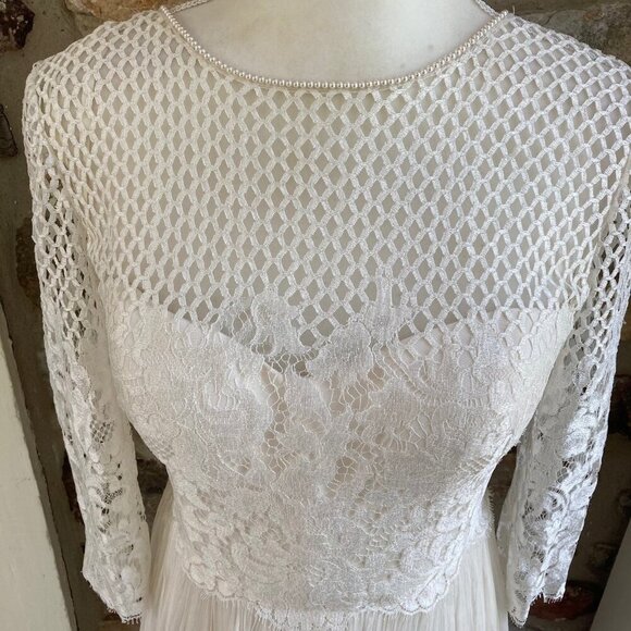 Atelier Devine Amal Wedding Dress Gown Long Sleeve - Picture 5 of 12